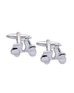Moped novelty cufflinks with standard gift box