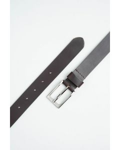 Charles Smith 30mm Leather Belt with Gun Metal Buckle