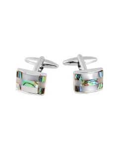 Mother of Pearl and Abelone cufflinks Gaventa London luxury box included